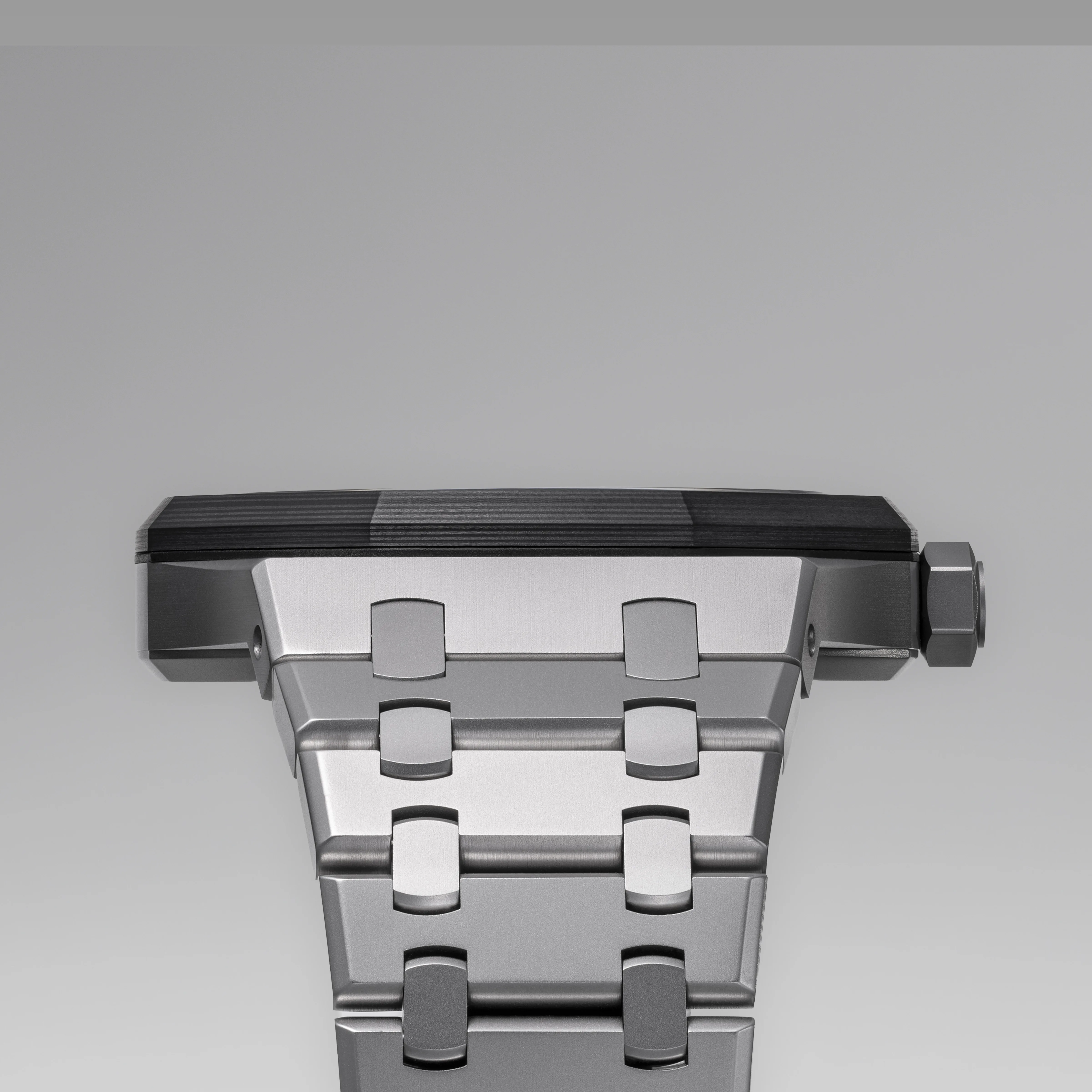 Meteorite-dial bespoke watch with layered carbon bezel — Alter Geneva, hand-finished in Switzerland