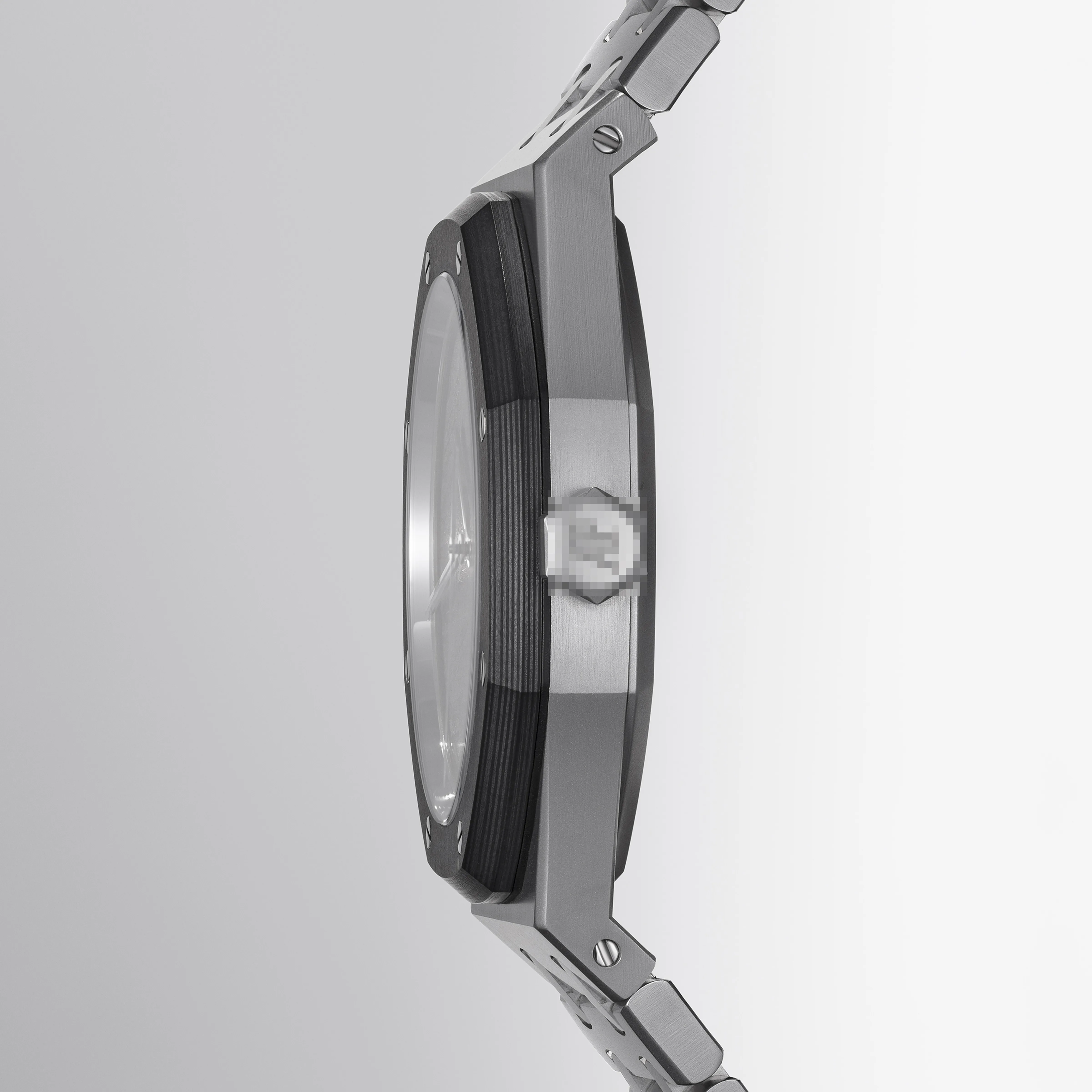 Meteorite-dial bespoke watch with layered carbon bezel — Alter Geneva, Geneva workshop