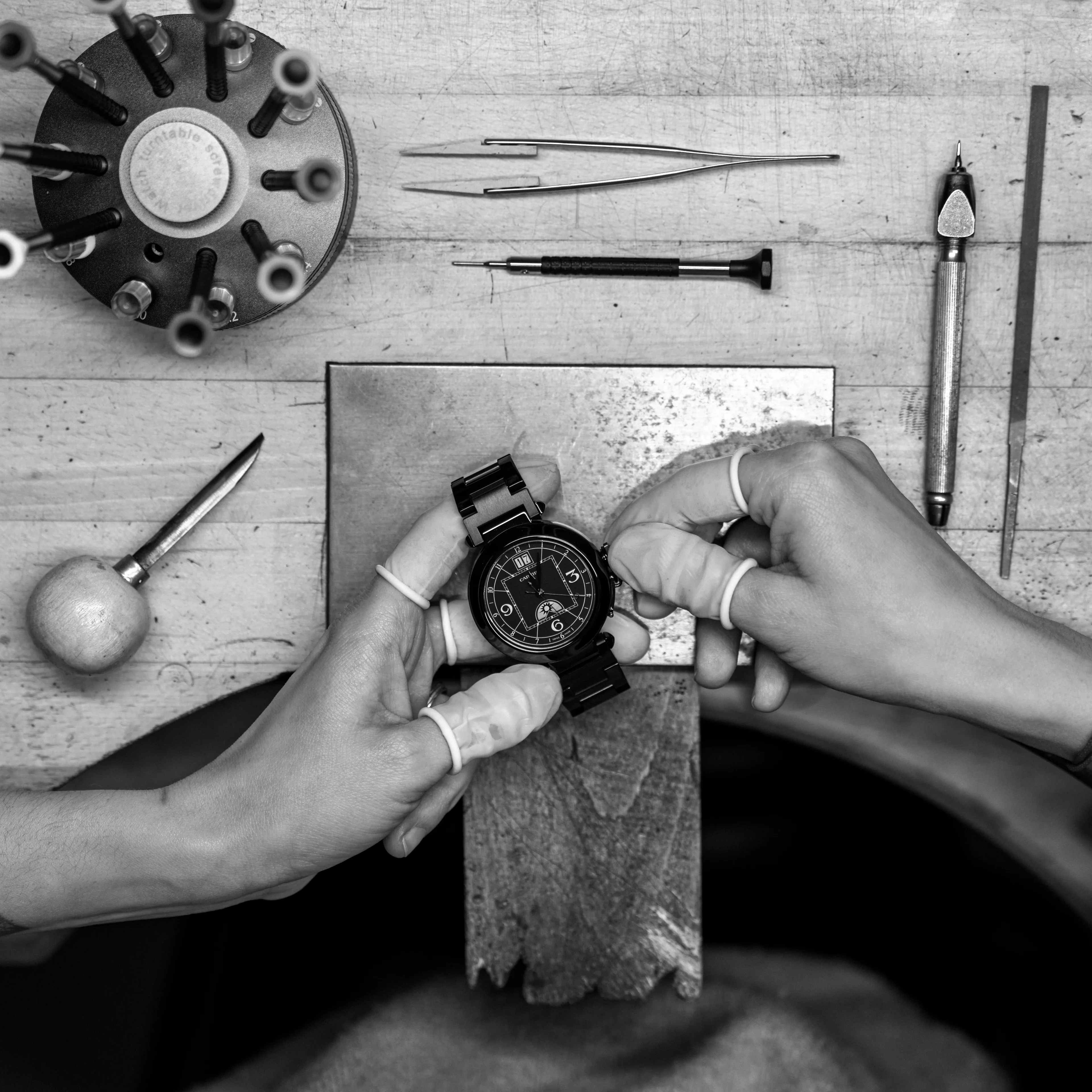 Contemporary bespoke watch transformation with bold geometry — Alter Geneva, one-of-a-kind commission