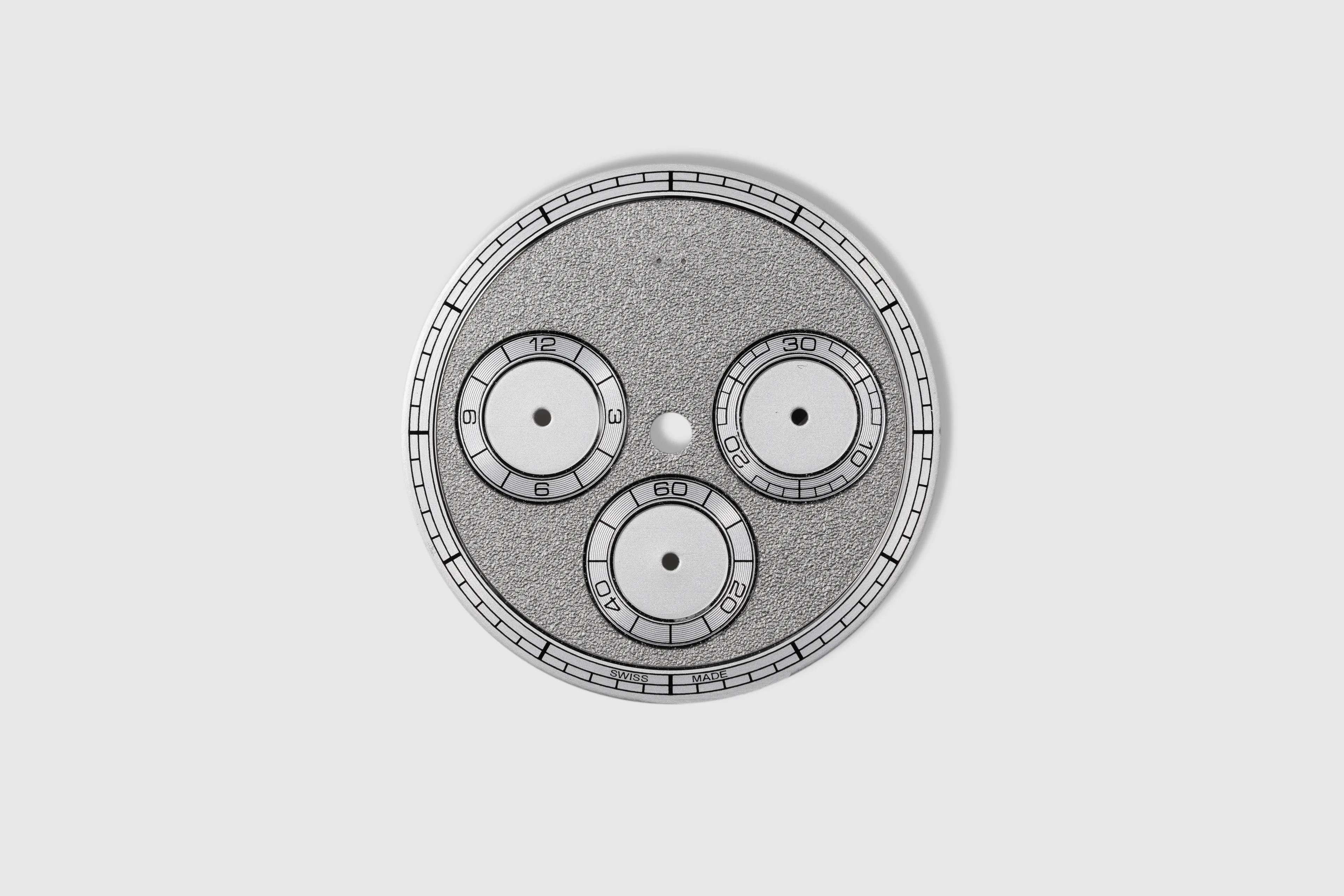 Titanium bespoke chronograph with grained dial and diamond-polished angles — Alter Geneva, Swiss atelier