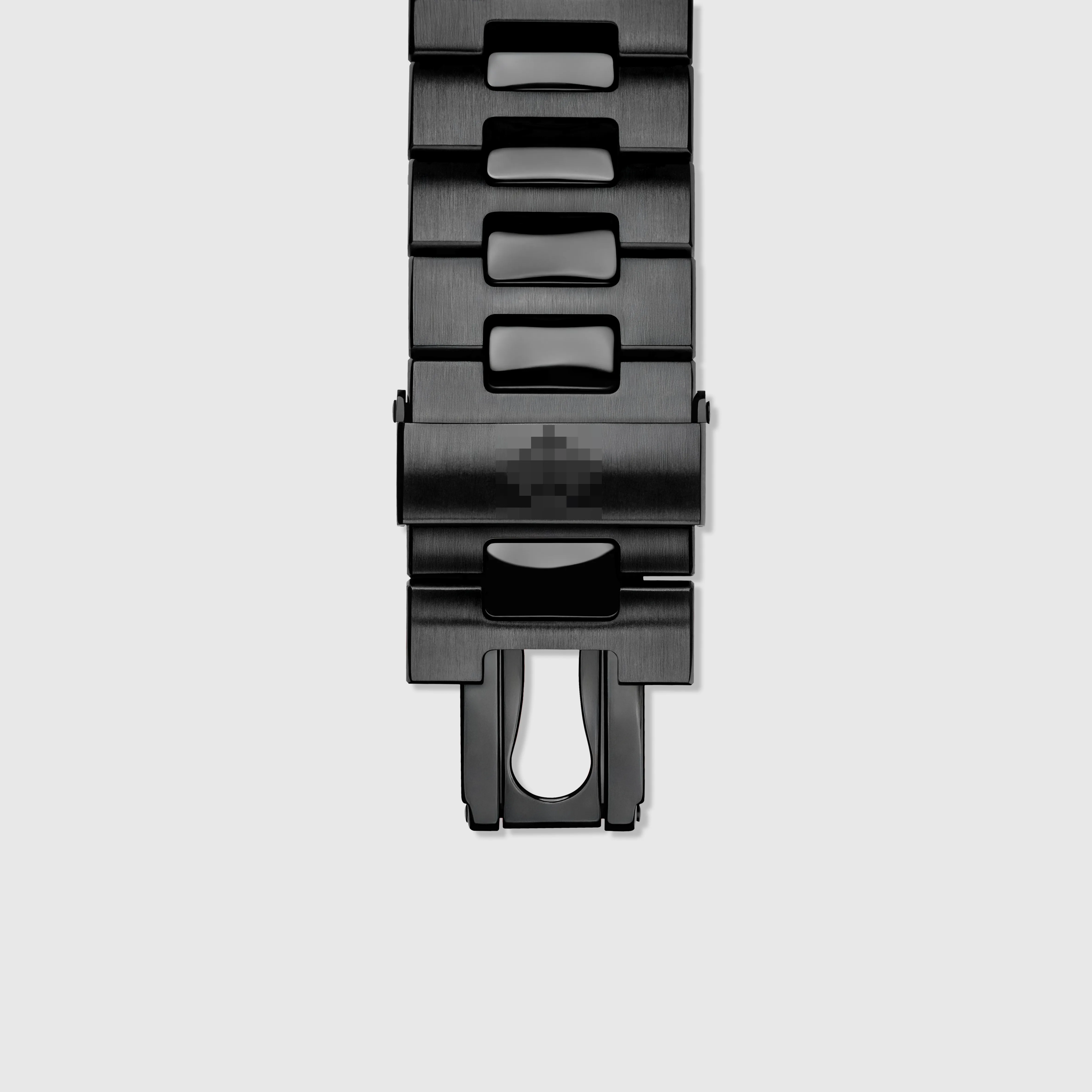 All-black bespoke watch with brushed and polished surfaces — Alter Geneva